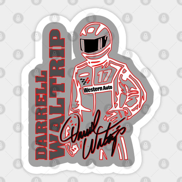 #17 Waltrip Fan Driver Sticker by Lifeline/BoneheadZ Apparel